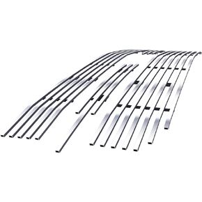 APS Compatible with Chevy Silverado 1500 2019-2022 RST & LT & LT Trail Boss Main Upper 304 Stainless Steel Chrome 8x6 Horizontal Billet Grille Insert C65655S