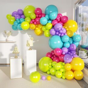 Black Silver Balloons Garland Arch Kit, 146Pcs Latex Balloons Different Sizes 18 12 10 5 Inch for Party Decorations, Wedding Backdrop, Birthday, Graduation