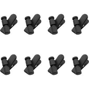 Headset Wire Clip TAODAN 8PCS 360 Rotatable Earphone Earbud Cable Clips for 3-5mm Wide Eearphone Cable, Earpiece Clamp, Headphone Hook, Black