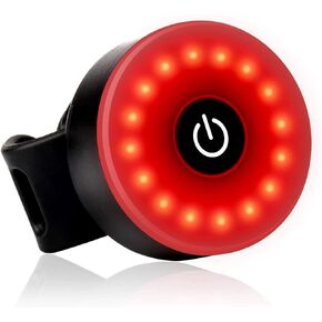 USB Rechargeable LED Bike Tail Light – Daffodil LEC500 - Bright Cycling Safety Flashlight, 5 Lighting Modes, Waterproof Bicycle Light