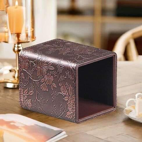 حامل قلم رصاص فانوسي للمكتب، منظم سطح المكتب من الجلد، علبة تخزين لأقلام التحديد والأدوات الفنية لفرشاة المكياج، ديكور مكتب صغير لطيف وإكسسوارات للفصول المدرسية، ذهبي in Kuwait