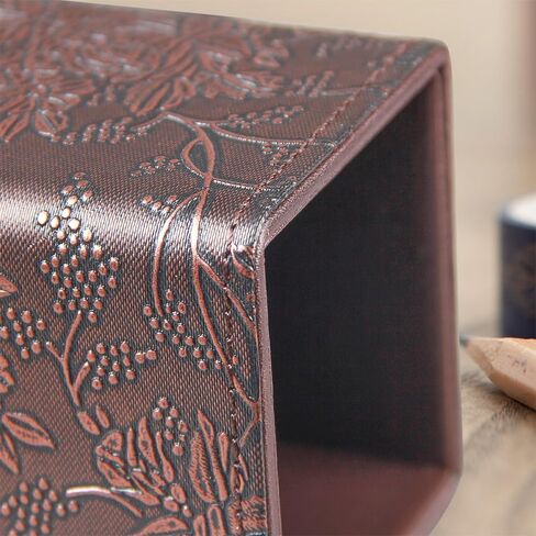 حامل قلم رصاص فانوسي للمكتب، منظم سطح المكتب من الجلد، علبة تخزين لأقلام التحديد والأدوات الفنية لفرشاة المكياج، ديكور مكتب صغير لطيف وإكسسوارات للفصول المدرسية، ذهبي in Kuwait