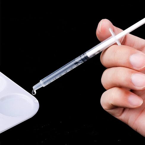 20 Pack 1ml Plastic Syringes, Individual Packaging, Used in Scientific Laboratories, Measuring, Watering, Refilling, Pets, Medical Students, Oiling or Gluing Machines (1ml) in Kuwait