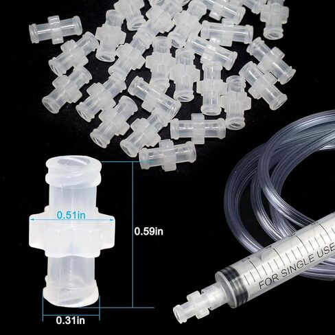 30 قطعة محولات حقنة أنثى لور حقنة إلى حقنة نقل مشتركة PP حقنة محول قفل موصل عدة للمختبر العلمي عينة حقن المحاقن in Kuwait