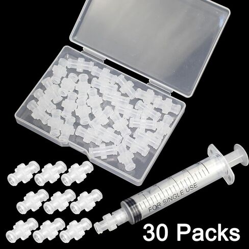 30 قطعة محولات حقنة أنثى لور حقنة إلى حقنة نقل مشتركة PP حقنة محول قفل موصل عدة للمختبر العلمي عينة حقن المحاقن in Kuwait