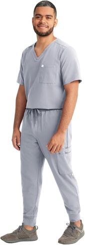 10-Pocket Jogger Scrub Pants for Men – Moisture Wicking, Ultra-Soft, Wrinkle-Resistant Medical Scrub Pants in Saudi Arabia