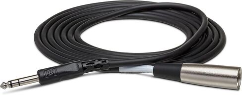 كابل توصيل متوازن من Hosa STX-110M 1/4 بوصة TRS إلى XLR3M، 10 أقدام in Saudi Arabia