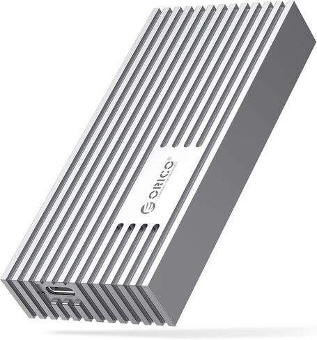 ORICO NVMe SSD Enclosure 40Gbps M.2 to USB-C Adapter for NVMe M-Key 4TB SSD 2280, Aluminum M2 External SSD Case, Compatible with Thunderbolt 3/4 USB3.2/3.1/3.0/Type C -M234-SV-V1 in Saudi Arabia