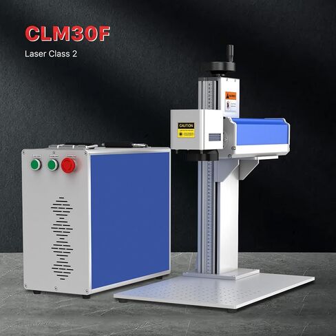 Cloudray 30W (30,000mW) آلة التعليم بليزر الألياف Raycus من الفئة 2 CLM30F لوضع العلامات على المعادن (175x175 مم / 6.9 بوصة × 6.9 بوصة) in Kuwait