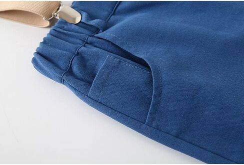 Baby Boys Summer Gentleman Shirt Outfits Clothes Long Sleeve Button Down Tops with Bowtie + Suspenders Shorts in Saudi Arabia