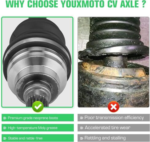 2 Front+2 Rear CV Axle Fit for Suzuki King Quad 400 450 500 700 750 AXi 2007 2008 2009-2018; (LT-A400F LT-A450X LT-A500 LT-A700X LT-A750); 4340 Chromoly Steel CV Axle Drive Half Shaft in Saudi Arabia