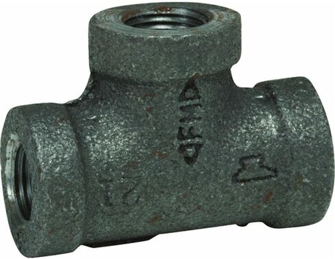 Anvil 8700120507, Malleable Iron Pipe Fitting, Tee, 3/4" NPT Female, Black Finish in Kuwait