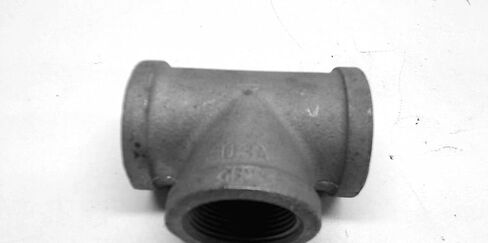 Anvil 8700120507, Malleable Iron Pipe Fitting, Tee, 3/4" NPT Female, Black Finish in Kuwait