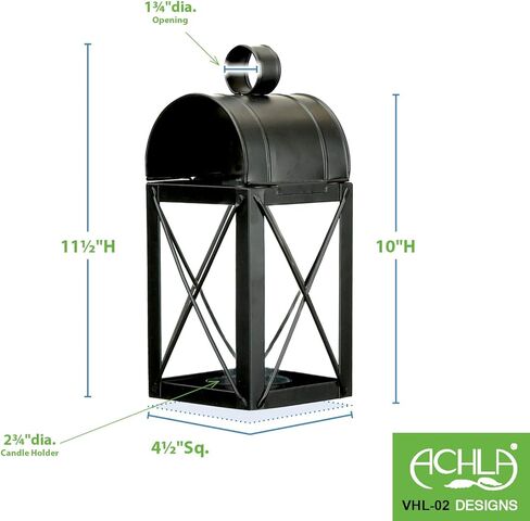 Achla Designs Travis House فانوس على الطراز الاستعماري للشموع أو LED in Kuwait