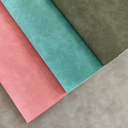 8 Pcs Colored Faux Suede PU Leather Fabric, Soft Smooth Synthetic Crafts Leather Fabric for Handicraft DIY Projects (21cmx30cm) in Saudi Arabia