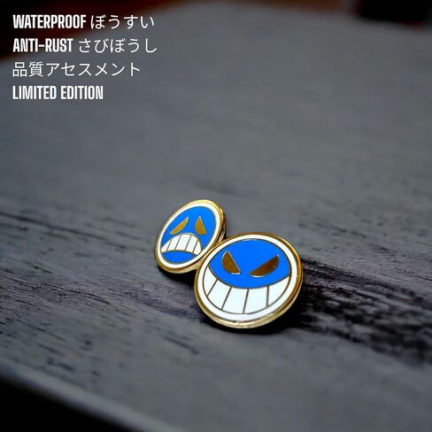 ACE PINS ONE PIECE INSPIRED ACE ENAMEL PIN ACE TATTOO THREE BROTHER PINS ACE PIN ENAMEL in Saudi Arabia