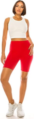 RENESEILLE Women's Active Biker Shorts – High Waist 7" Inseam Athletic Workout Gym Sports Yoga Running Bike Pants in Saudi Arabia