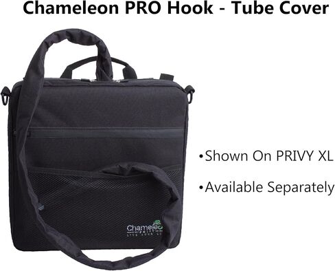 غطاء أنبوب تصريف البول بخطاف من Chameleon PRO - إخفاء وحماية أنابيب كيس تصريف البول (أسود) in Kuwait