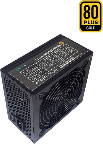 Apevia ATX-PR1000W Prestige 1000W 80+ معتمد من الذهب، متوافق مع ROHS، مصدر طاقة نشط للألعاب PFC ATX in Saudi Arabia