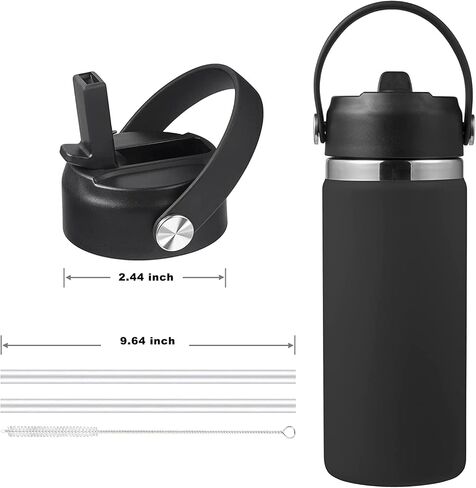 Straw Lid Compatible with Hydro Flask 32 40 oz Wide Mouth Water Bottle, Top Replacement Lid with Straws, Flex Straws Cap with Straws, Wide Mouth Straw Lid for Hydro Flask Bottle in Saudi Arabia