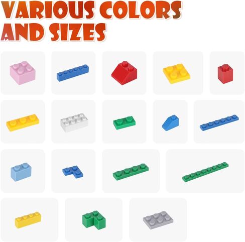 مجموعة مكعبات البناء الكلاسيكية، 500 قطعة مكعبات بناء أساسية، STEM Creative متوافقة مع جميع العلامات التجارية الكبرى، لعبة تعليمية مثالية للأطفال والمراهقين in Kuwait