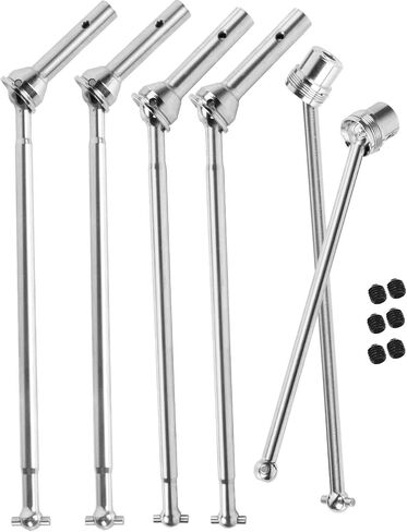 RCMYou Driveshaft Axles & Center Dogbone Upgrades Part for Arrma 1/8 Kraton 6s Blx,#45 Steel Front Rear Driveshaft CVD Axles,Silver in Saudi Arabia