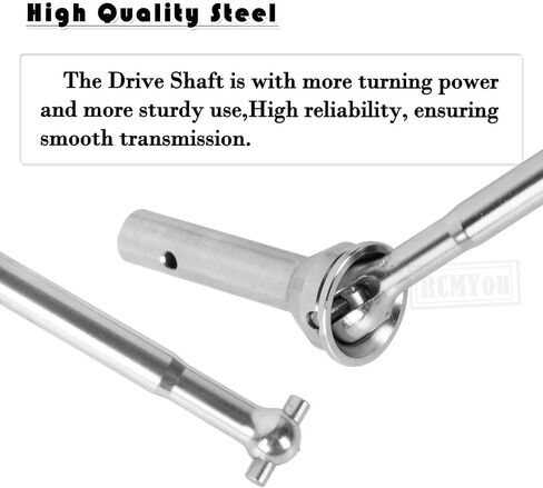 RCMYou Driveshaft Axles & Center Dogbone Upgrades Part for Arrma 1/8 Kraton 6s Blx,#45 Steel Front Rear Driveshaft CVD Axles,Silver in Saudi Arabia