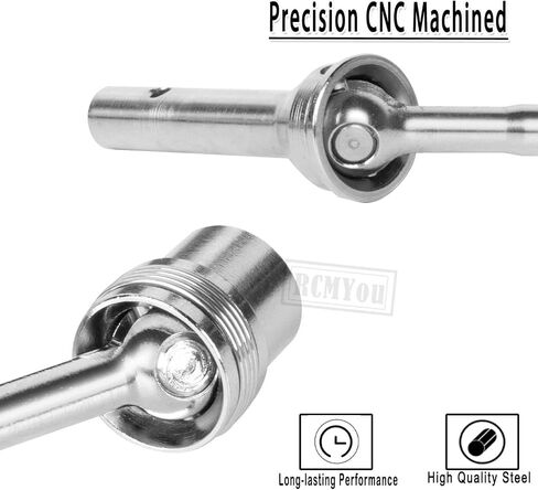 RCMYou Driveshaft Axles & Center Dogbone Upgrades Part for Arrma 1/8 Kraton 6s Blx,#45 Steel Front Rear Driveshaft CVD Axles,Silver in Saudi Arabia