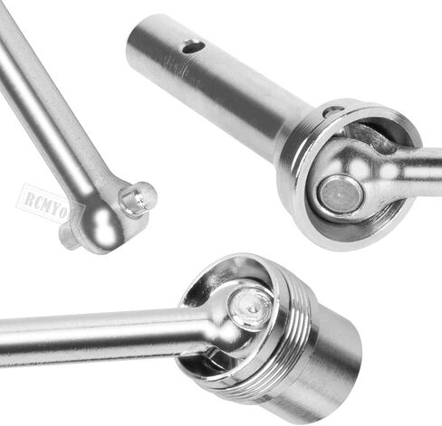 RCMYou Driveshaft Axles & Center Dogbone Upgrades Part for Arrma 1/8 Kraton 6s Blx,#45 Steel Front Rear Driveshaft CVD Axles,Silver in Saudi Arabia