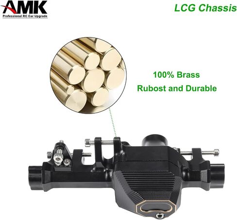 مجموعة AMK TRX4 النحاسية لمحور البوابة الأمامية والخلفية 1106 جرام طلاء أسود مع أغطية مختلفة أوزان عداد C-Hub لـ 1/10 RC Crawler TRX6 TRX4 ترقيات (أمامي + خلفي) in Saudi Arabia