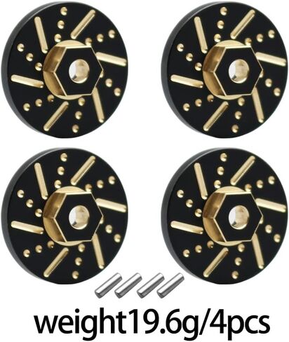 محور بوابة الأوزان النحاسية الثقيلة لمحور 1/24 RC الزاحف بوابة محوري SCX24 90081 C10 أجزاء ترقية جيب المصارع فورد برونكو in Saudi Arabia