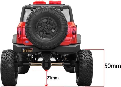محور بوابة الأوزان النحاسية الثقيلة لمحور 1/24 RC الزاحف بوابة محوري SCX24 90081 C10 أجزاء ترقية جيب المصارع فورد برونكو in Saudi Arabia