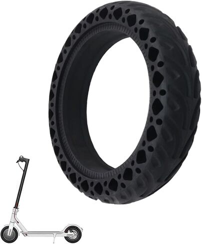 LML Solid Tire 8.5 x 2 Inches Electric M365 Scooter Tire Honeycomb Tire Design, 8.5In Rubber Solid Tire Front/Rear Tire, Replacement Wheels for Xiaomi Mijia M365 Electric Scooter in Saudi Arabia