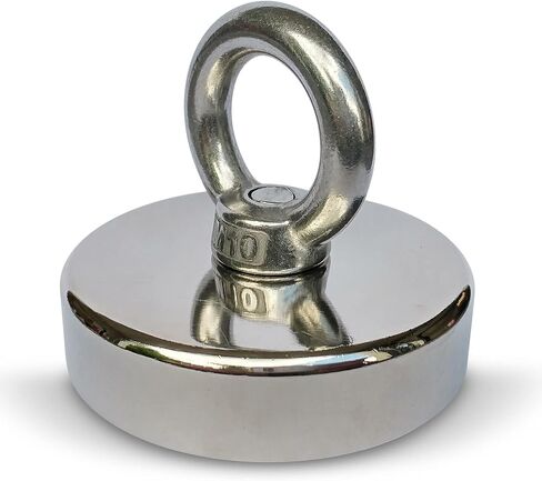 Brute Magnetics- 575 lb Magnet Fishing Bundle, Includes 2.95" Single Sided Rare Earth Neodymium Magnet, 100ft Nylon Paracord with Carabiner, and Threadlocker in Kuwait