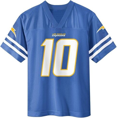 Outerstuff Justin Herbert Los Angeles Chargers #10 Light Blue Kids 4-7 Team Color Home Player Jersey in Saudi Arabia