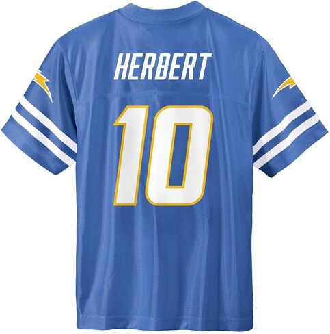 Outerstuff Justin Herbert Los Angeles Chargers #10 Light Blue Kids 4-7 Team Color Home Player Jersey in Saudi Arabia
