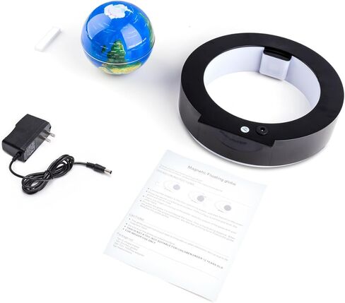 Senders Floating Globe with LED Lights Magnetic Levitation Floating Globe World Map for Desk Decoration (Blue) in Kuwait