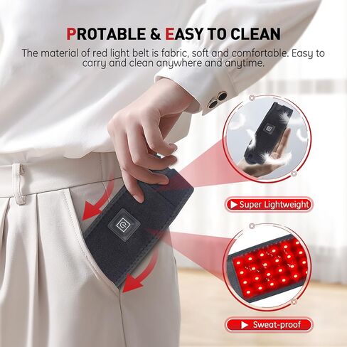 Red Light Therapy for Neck, 660nm Red Light and 850nm Near Infrared Light Therapy Belt for Body Shoulder Chin Neck Hand Wrist with Timer Wearable Red Light Therapy Wrap Chin Strap Unisex in Saudi Arabia