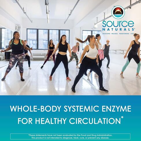 Source Naturals NSK-SD, Nattokinase, Vegetarian Friendly, Whole Body Systemic Enzyme for Healthy Circulation*, 200 mg - 60 Vegetarian Capsules in Saudi Arabia