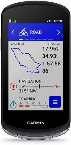 Wearable4U - جهاز كمبيوتر Garmin Edge 1040 GPS للدراجة، على الطرق الوعرة والطرق الوعرة، ودقة موضعية مع مستشعرات السرعة والإيقاع وحزمة البنك الإلكتروني in Kuwait