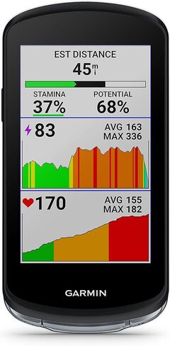 Wearable4U - جهاز كمبيوتر Garmin Edge 1040 GPS للدراجة، على الطرق الوعرة والطرق الوعرة، ودقة موضعية مع مستشعرات السرعة والإيقاع وحزمة البنك الإلكتروني in Kuwait