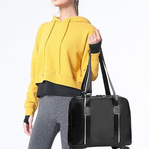 حقيبة سفر من القماش الخشن من ELDA مع عجلة قابلة للفصل وقابلة للتوسيع وقابلة للطي مع حجرة أحذية للرجال والنساء في عطلة نهاية الأسبوع in Kuwait