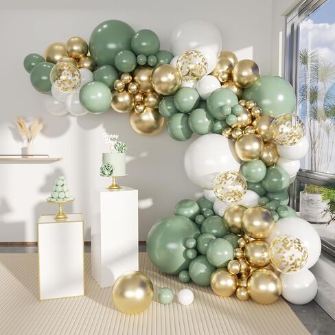 Black Silver Balloons Garland Arch Kit, 146Pcs Latex Balloons Different Sizes 18 12 10 5 Inch for Party Decorations, Wedding Backdrop, Birthday, Graduation in Saudi Arabia