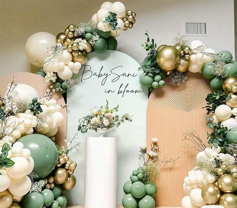 Black Silver Balloons Garland Arch Kit, 146Pcs Latex Balloons Different Sizes 18 12 10 5 Inch for Party Decorations, Wedding Backdrop, Birthday, Graduation in Saudi Arabia