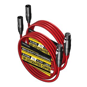 3ft Right Angle XLR 2 Pack Male to Straight Female Mic Cord - 3 Pin XLR Microphone Cable for Speakers, Audio Interface, Pro Camcorders, DSLR Video Cameras, Recording in Saudi Arabia