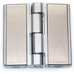 CL251-3 Bright Chrome Large Hinge Aluminum Profile Electrical Box Folding Flat Leaf 1Pcs in Kuwait