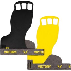 Victory Grips Men's Conquer 3-FC Hand Grips for Cross Training & Gymnastics – 3 Finger Full Coverage No Chalk Palm Grips with Classic Minimalist Wrist Design – 1 Pair in Kuwait