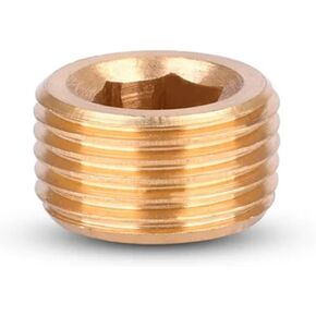 1/4" Male Female Thread Brass Elbow End Cap Nipple Tee Pipe Fitting Coupler Connector (NO4) Plumbing Fittings in Kuwait