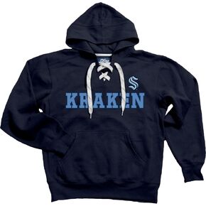 Blue 84 NHL unisex-adult Nhl Officially Licensed Lace Up Hockey Hooded Sweatshirt in Kuwait