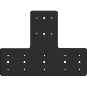 4 Pack 17x12 T Brackets for Wood 6X6 Post, T Shape Flat Mending Plate Heavy Duty, Metal T Post to Beam Bracket, T Pergola Bracket in Saudi Arabia